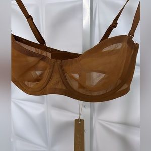 New SKIMS Bronze Mesh Bra 34D